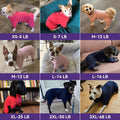 cyeollo Dog Pajamas Medium, Stretchable Fleece Pet Onesie Coat for Small Dogs Pjs Warm Doggie Jumpsuit Soft Cold Weather Dog Clothes Outfits, Green M