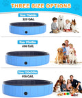 Instraella 79"x16" Dog Pool for Large Dogs, Heavy Duty Hard-Side Foldable Pet Pool, Non-Slip Collapsible Dog Bathing Tub
