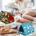 Cinnvoice Guinea Pig Hideout Bed Washable House Cage, Forest, 7.9 in