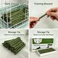 50Pcs Natural Hay Sticks, Rabbit Chew Toys Molar Teeth Grinding Sticks, Bunny Treats for Chinchillas, Guinea Pigs, Hamst