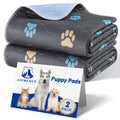 Aitmexcn Washable Puppy Dog Pee Pad, 2PCS 100% Waterproof Whelping Training Mat for Puppy/Senior Dog, Fast Drying Reusable Puppy Pads for Indoor, Outdoor and Car Travel- 24'' x 36''