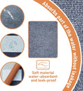 35" X 47" X 0.2''Large Mat for Under Dog Crate-Absorbs Urine, Waterproof, Non-Slip,Easy to Cut, Protects Floors from Wear and Scratches,Reusable Dog Playpen Mat
