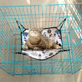 Shappy 5 Pcs Pet Hammock for Cage Hanging Pet Hammock Bed with Metal Hooks Cats Ferret Soft Bed Suitable for Guinea Pig Hamster Gerbil Kittens Cats Cage(Classical)