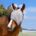 Raelitego Horse Fly Mask Without Ears, Breathable Mesh UV Protection (L)