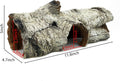 JIHAQUA Aquarium Resin Bark Terrarium Decor, Lizard, Snake or Reptile Hide