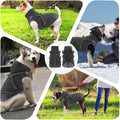 Dog Raincoat Waterproof Dog Hoodie Reflective Dog Raincoat Hooded Adjustable Rain Jacket for Small Medium Large Dogs Pup