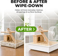 Small Animal Cage Cleaning Wipes, Unscented, 2 Pack 120 Wipes
