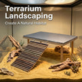 Bearded Dragon Basking Platform Rock with Climbing Ramp, Reptile Basking Platform, Bearded Dragon Basking Rock, Slate Ro