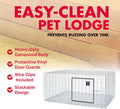 Pet Lodge® Wire Rabbit Hutch | Rust Resistant Galvanized Wire Mesh | Easy to Assemble Stackable Rabbit Cage | Made in US