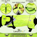 Waterproof Dog Rain Coat, Reflective Safety Strips & Leash Hole – Lightweight Adjustable Jacket for Medium Breeds - L