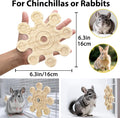 Rotating Chinchilla Chew Toys for Teeth, Kiln-Dried Wood Enrichment