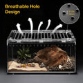 Large Reptile Tank PC Starter Kit, Magnetic Lid Tarantula Enclosure