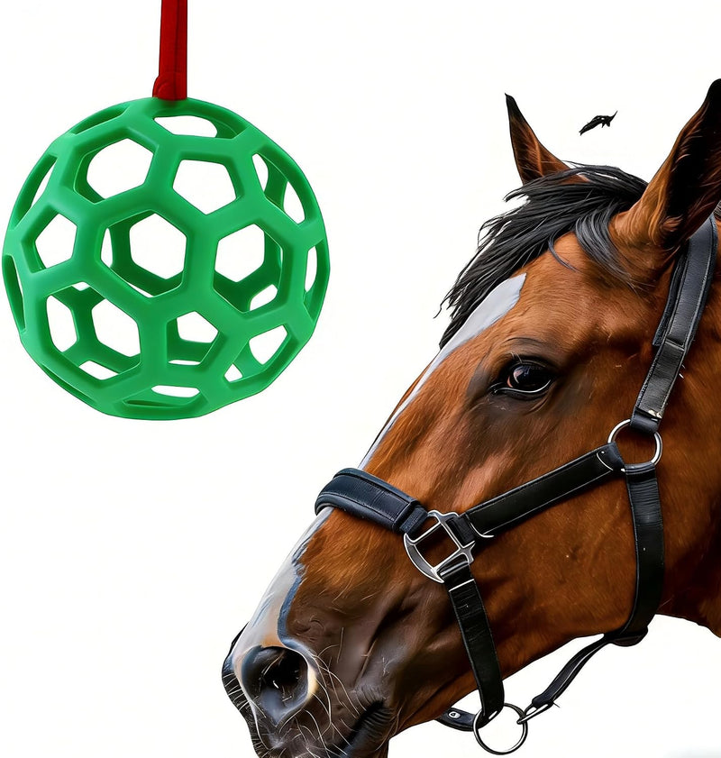 Goat Feeder Hanging Feeding Toy,Horse Treat Hay Feeder Toy, Durable TPR Feeding,for Horse Goat Sheep Relieve Stress,Stre