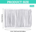 FNANJWQ 2 Pcs Bird Cage Cover Universal Bird Cage Seed Catcher, Breathable Nylon Mesh Net Cover Adjustable Soft Airy Cages Net Stretchy Skirt for Round Square Cages