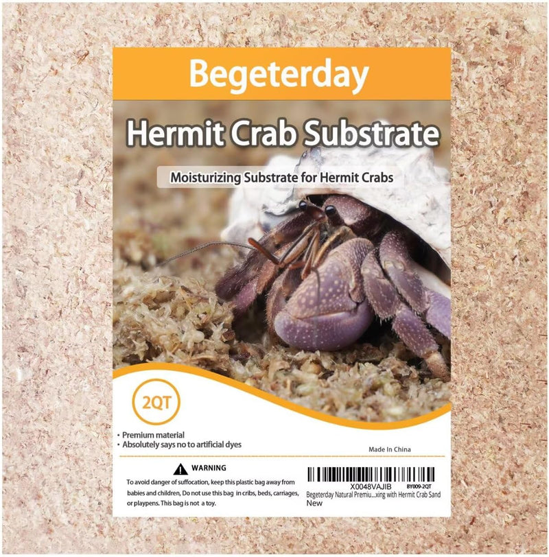Natural Premium Sphagnum Moss Fiber Substrate for Hermit Crab, Ideal Accessories for Hermit Crab Tanks, Great for Mixing