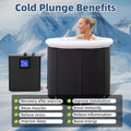 1/2HP 1200w Ice Bath Water Chiller for Cold Plunge Tubs,1/2 HP Water Chiller 145 Gal, Universal Cold Bath Restores Ice B