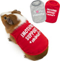 Guinea Pig Clothes (2-Pack), Soft Small Animal Vest T-Shirt