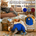 T'CHAQUE Cat Clothes Surgery Recovery Suit for Female Male, Cat Onesie Pet Surgical Pajamas Hind Legs Long Sleeve, Abdom