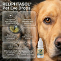 Pet Eye Drops – Vet-Formulated Dog Eye Infection Inflamation Treatment, Allergy Relief, Dry Eyes & Red Eye, Tear Stain R