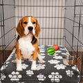 BALAPET Dog Bed Covers,Waterproof Dog Bed Cover Pet Bed Cover with Lovely Dog Paw Print and Double-Sided Usable Design,Replacement Machine Washable, Cover Only(Dark Gray,40 * 30 * 4in)