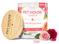 Pet House Candles, Clean Long-Burning, Scented Pet Friendly Candles, Plant-Based, 60 Hour Burn Time - Fresh Cut Roses, 9 oz