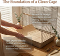 100pcs Parrot Cage Gravel Paper, 16.5x12 Inch Sandpaper Liners for All Caged Birds, Cuttable Birdcage Mat Sheets for Dai