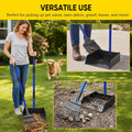 Pooper Scooper for Dogs Heavy Metal Duty Long Handle Rake, Spade & XL Tray