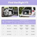 Lesure Collapsible Dog Crate - Portable Travel Kennel for Large Dog, 4-Door Pet Crate with Mesh Windows, Indoor & Outdoor, Light Gray