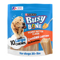 Purina Busy Bone Adult Dog Chew Bone Treats, Peanut Butter - 10 ct. Pouch