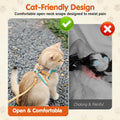 Cat Harness and Leash, Cat Harness Escape Proof, Soft Adjustable Cat Leash Breathable Comfortable Vest Easy to Wear, Easy Walk Leash for Small Medium Cats Kittens for Indoor Outdoor (Green, L)