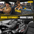 Rorhxia XL Dog Truck Seat Cover for Back Seat with 3 Support Rods