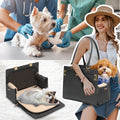 2-in-1 Stylish Dog Purse Carrier Travel Tote Bag for Small Dogs Cats