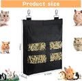 Frienda 2 Pcs Guinea Pig Hay Bag 11 x 9.1 Inch Guinea Pig Hanging Hay Feeding Bag Storage Dispenser for Chinchilla Hamst
