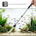 fishkeeper 5-in-1 Aquarium Siphon Gravel Vacuum Kit with Fish Net, 3 Heads