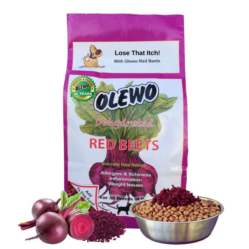 Olewo Original Red Beets for Dogs – Internal Support Dog Food Topper for Skin Sensitivity and Overall Balance, Prebiotic Fiber and Whole Food Nutrients, 1 lb