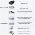 Uniclife Pet Replacement Pump 60 GPH 2W 2ft High Lift Quiet Pump for Smart Pet Fountains 12 V Compact Submersible Water 