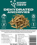 3.5oz Dehydrated Anchovies Fish Sprats for Dogs, 100% Natural Single-Ingredient Fish Treat, High-Protein, Grain-Free Dog