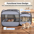 2-in-1 Dog Playpen Portable Cat Playpen, Non-Separable, No Assembly