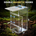 Jumping Spider Enclosure - Acrylic Terrarium Habitat for Spiders, Tarantulas, Snail, Mantis, Lizard, and Small Reptiles,