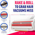 ChomChom Roller & Rake – Reusable Pet Hair Removal Roller with Rake Attachment for Cat & Dog Fur on Furniture, Couch, Carpet, Car, Rugs, Bedding & More– Portable, Eco-Friendly