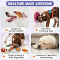 Awoo Paradise - Dog Lick Mat for Slow Feeding & Anxiety - Non-Slip Silicone Slow Feeder with Suction Cups - Dishwasher Safe Pet Dish for Grooming, Training, and Boredom Relief (Sky)