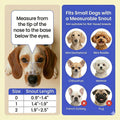 One-Pull Adjustable Dog Muzzle for Small Dogs, No Size Guessing, Allows Panting & Drinking, Prevents Biting, Soft Comfor