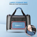 BurgeonNest Cat Carrier for Large Cats 20 lbs,Medium Pet Under 20 lbs,2 Puppy and Small Dogs with Unique Side Bag,Top Load Pet Carrier Soft-Sided Escape Proof with 4 Ventilated Windows