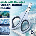 Formit Crafts Ocean Plastic Pet Nail Clippers for Cats and Small Dogs - Professional Stainless Steel Dog Nail Trimmer, H