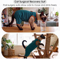 DENTRUN Cat Recovery Suit, Easy On Post-Surgery Onesie with Hind Legs