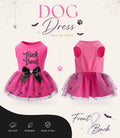Dog Halloween Costumes Tulle Dress for Small Medium Large Dogs Girls Boys with Bow Hair Ties Spooky Halloween Pet Clothe