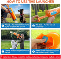 ALL FOR PAWS Dog Ball Launcher, Dog Ball Blaster with 3 ETPU Balls, Interactive Thrower for Medium to Large Dogs, Play Fetch Toy for Dogs for Outdoor Exercise