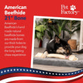 Pet Factory American Beefhide 20-22" Knotted Bone Dog Chew Treat - Natural Flavor, 1 Count/1 Pack