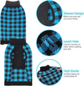 PUPTECK Dog Sweaters for Large Medium Small Dogs - Fall Classic Plaid Style Puppy Holiday Winter Coat Clothes Warm
