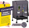 QBLEEV Bird Cage Covers, Breathable Blackout Birdcage Covers for Night